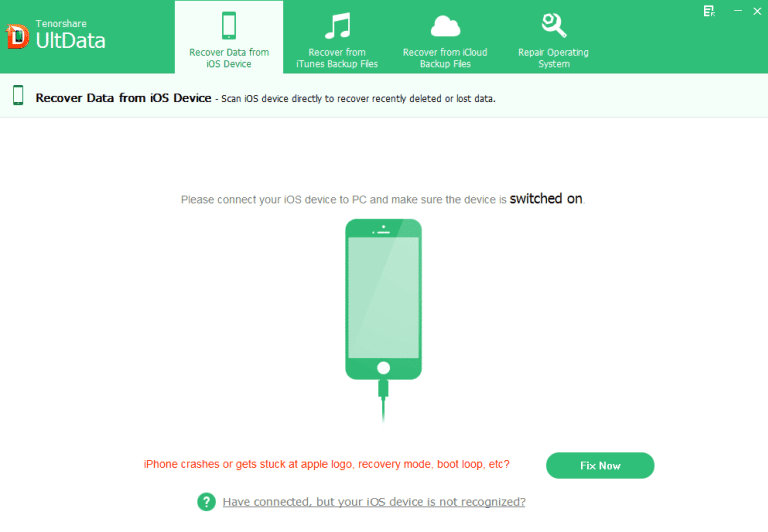 صورة لـ برنامج Tenorshare UltData أفضل برنامج لاستعادة الملفات المفقودة والمحذوفة على الأيفون | UltData-iOS-10-data-recovery-10-DzTechs