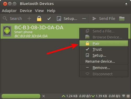 صورة لـ كيفية إعداد Bluetooth في نظام Linux لحل جميع المشاكل المتعلقة به | bluetooth-linux-pair-DzTechs