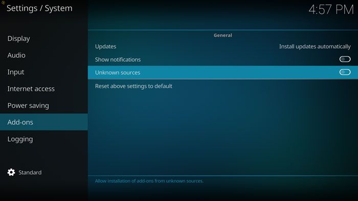 صورة لـ كيفية إعداد Kodi على جهاز الكمبيوتر الخاص بك ليتلاءم مع احتياجاتك | how-to-set-up-kodi-unknown-sources-DzTechs