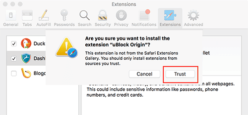 صورة لـ أفضل ملحقات متصفح Safari لمستخدمي نظام التشغيل Mac | safari-extensions-trust-DzTechs