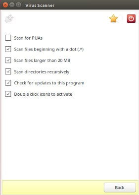 صورة لـ كيفية فحص نظام Linux الخاص بك للبحث عن الفيروسات و Rootkits | scan-clamtk-settings-DzTechs