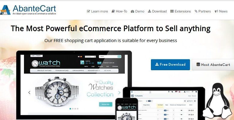 صورة لـ كيفية إعداد واستخدام AbanteCart على Ubuntu لإنشاء متجر الكتروني مميز | setup-abantecart-ubuntu-featured