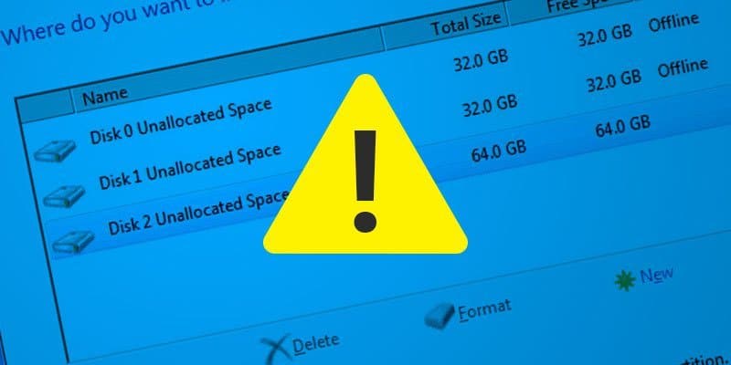 صورة لـ حل خطأ “تعذر إنشاء قسم جديد أو تحديد قرص موجود” أثناء تثبيت الويندوز | windows10-partition-issue-DzTechs
