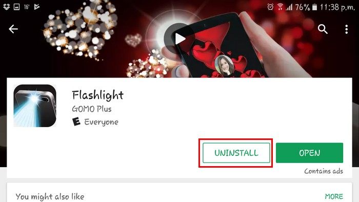صورة لـ 10 تطبيقات شعبية على Android يجب إلغاء تثبيتها الآن للتخلص من مشاكلها | Uninstall-Flashlight-DzTechs