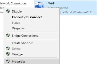 صورة لـ كيفية استخدام الكمبيوتر كنقطة اتصال Wi-Fi في Windows 10 | Windows-10-Hotspot-Adapter-Properties-DzTechs