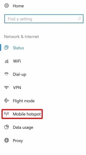 صورة لـ كيفية استخدام الكمبيوتر كنقطة اتصال Wi-Fi في Windows 10 | Windows-10-Hotspot-Option-DzTechs