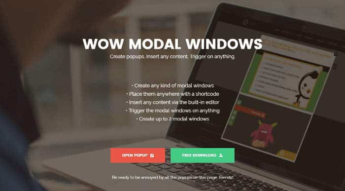 صورة لـ أفضل 7 إضافات لإضافة النوافذ المنبثقة إلى موقع ووردبريس بسهولة | Wp-Modal-Window-04-Modal-Window-DzTechs