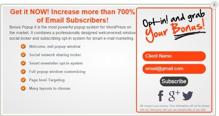 صورة لـ أفضل 7 إضافات لإضافة النوافذ المنبثقة إلى موقع ووردبريس بسهولة | Wp-Modal-Window-05-Popup-by-Supsystic-DzTechs