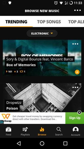 صورة لـ أفضل 7 تطبيقات مجانية لتحميل الموسيقى على الأندرويد | free-music-download-apps-android-audiomack-DzTechs