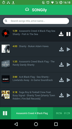 صورة لـ أفضل 7 تطبيقات مجانية لتحميل الموسيقى على الأندرويد | free-music-download-apps-for-android-songily-DzTechs
