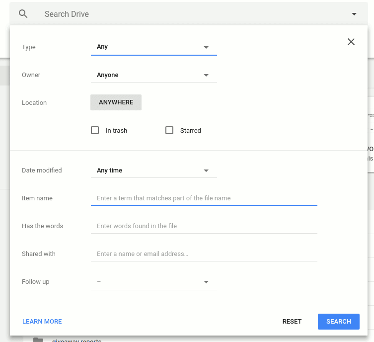 صورة لـ كيفية البحث بشكل فعال عن الملفات والمجلدات في Google Drive | google-drive-more-search-tools-DzTechs