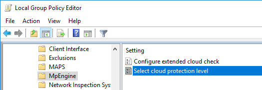 صورة لـ كيف يمكنك جعل Windows Defender أفضل لزيادة مستويات الحماية في Windows 10 | harden-Windows-defender-mpengine-policy-DzTechs