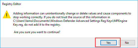 صورة لـ كيف يمكنك جعل Windows Defender أفضل لزيادة مستويات الحماية في Windows 10 | harden-Windows-defender-select-yes-DzTechs