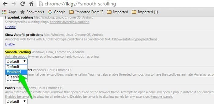 صورة لـ 8 أعلام في Google Chrome يجب تمكينها للحصول على تجربة أفضل للتصفح | Chrome-Flags-Smooth-Scrolling-DzTechs