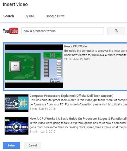 صورة لـ كيفية تضمين مقاطع الفيديو بطرق مختلفة في “العروض التقديمية من Google” | Slides-Video-Preview-DzTechs