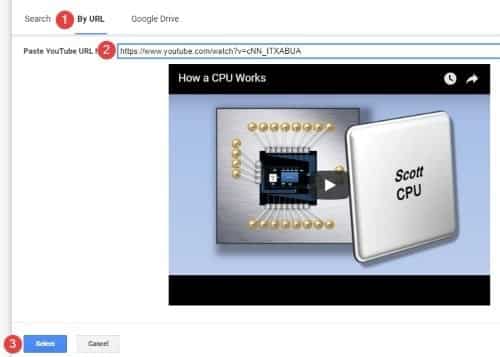 صورة لـ كيفية تضمين مقاطع الفيديو بطرق مختلفة في “العروض التقديمية من Google” | Slides-Video-URL-DzTechs