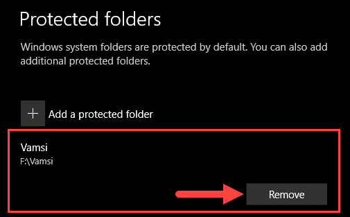 صورة لـ كيفية حماية ملفاتك ضد فيروسات الفدية من خلال ميزة التحكم في الوصول إلى المجلد في Windows 10 | controlled-folder-access-protected-folder-added-DzTechs