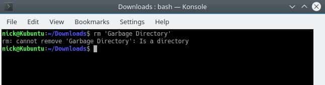 صورة لـ كيفية حذف دليل ما في نظام تشغيل Linux بطريقتين | del-dir-cli-fail-DzTechs