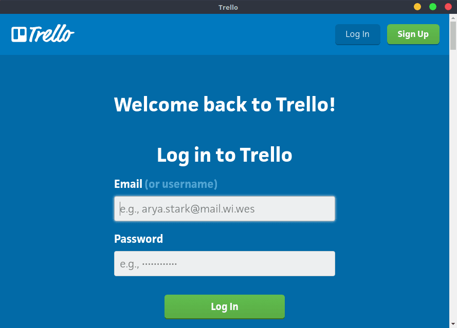 صورة لـ كيفية الحصول على عميل سطح المكتب Trello على Linux | trello-client-landing-DzTechs