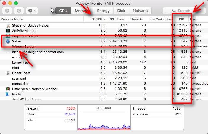 صورة لـ كيفية ايقاف تشغيل العمليات التي تعمل في الخلفية وتسريع نظام الماك | Background-mte-Find-PID-DzTechs