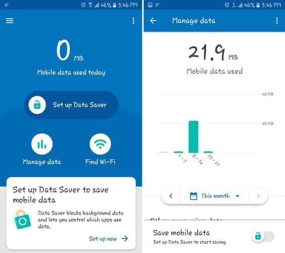 صورة لـ كيفية حفظ بيانات الانترنت أثاء التنقل مع تطبيق جوجل Datally | Datally-Measures-DzTechs