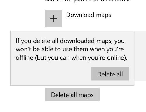 صورة لـ كيفية استخدام خرائط Bing دون الحاجة الى الاتصال بالانترنت في ويندوز 10 | Maps-Offline-Delete-All-DzTechs