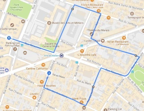 صورة لـ كيفية إنشاء خريطة تفاعلية مخصصة بسهولة ومشاركتها مع الآخرين | My-Maps-Multiple-Waypoints-DzTechs