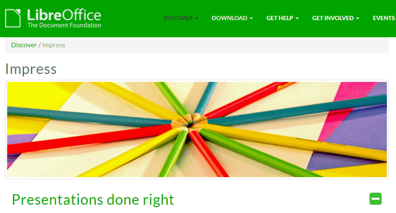 صورة لـ أفضل البدائل المُتاحة لـ Microsoft PowerPoint | PowerPoint-Alternatives-Impress-DzTechs