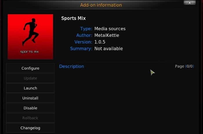 صورة لـ 7 من أفضل إضافات كودي لجميع احتياجاتك في Streaming | kodi-sports-sport-mix-add-on-DzTechs