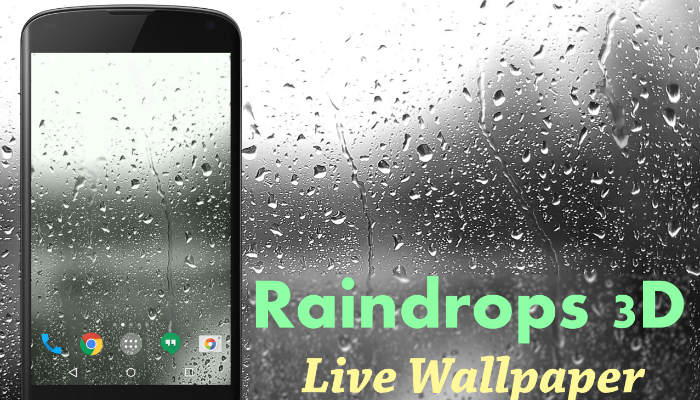 صورة لـ 6 تطبيقات لـ خلفيات حية جميلة للأندرويد لجعل هاتفك يبدو مذهلا | live-wallpaper-raindrops-DzTechs