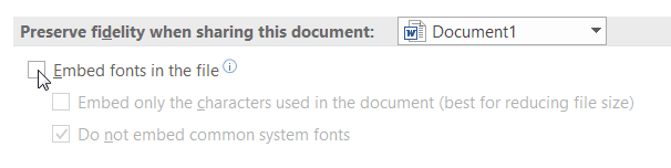 صورة لـ كيفية تضمين الخطوط في مايكروسوفت Word لتفادي أي مشاكل على مظهر المستند | word-embed-fonts-4-DzTechs