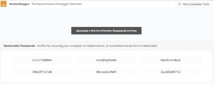 صورة لـ كيفية توليد كلمات سر قوية على الانترنت من الصعب كسرها | Passwords-Online-Keygen-DzTechs