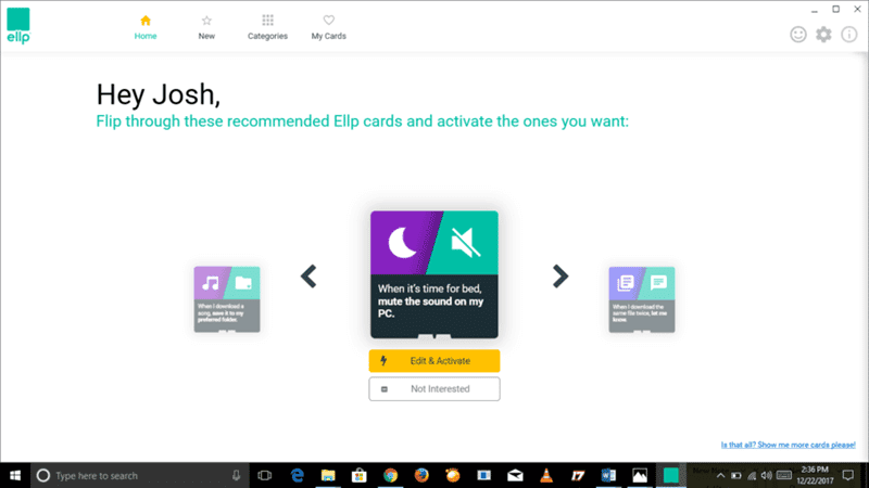 صورة لـ جعل المهام اليومية في الويندوز تلقائية وتحسين الإنتاجية مع تطبيق Ellp | Windows-Desktop-with-Ellp-Open-Ellp-DzTechs