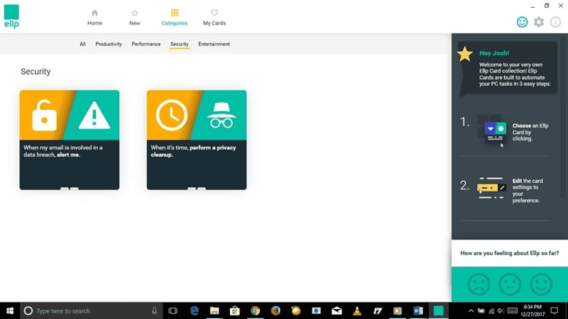 صورة لـ جعل المهام اليومية في الويندوز تلقائية وتحسين الإنتاجية مع تطبيق Ellp | Windows-Desktop-with-Ellp-Security-DzTechs