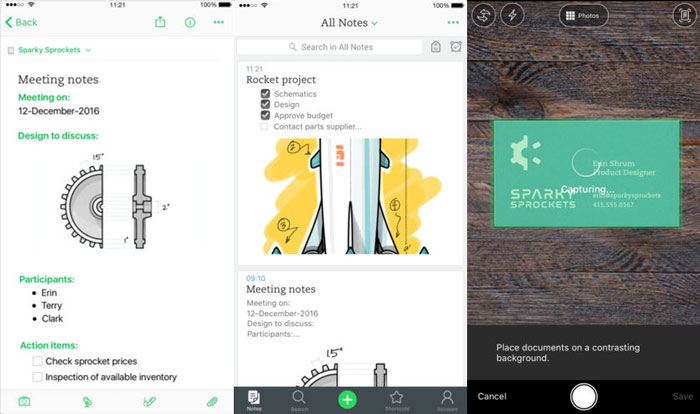 صورة لـ أفضل 6 تطبيقات تدوين الملاحظات لـ iOS في 2023 | best-ios-note-taking-app-2018-evernote-DzTechs