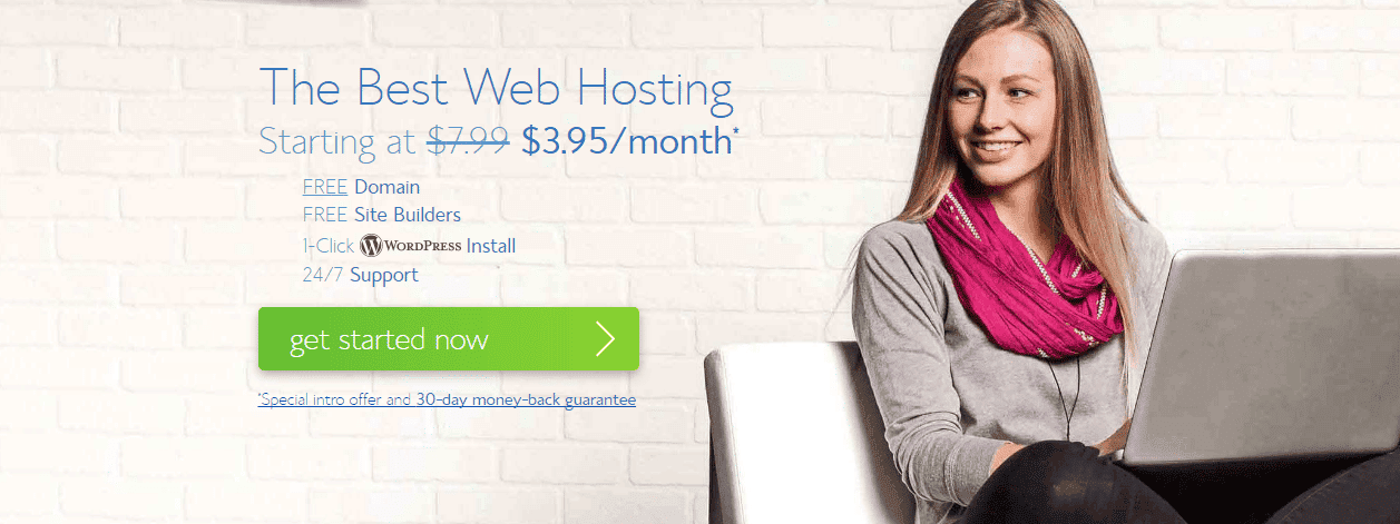 صورة لـ خصم حصري بموقع الإستضافة Bluehost يصل الى 66% لعروض Web Hosting | get+started-DzTechs