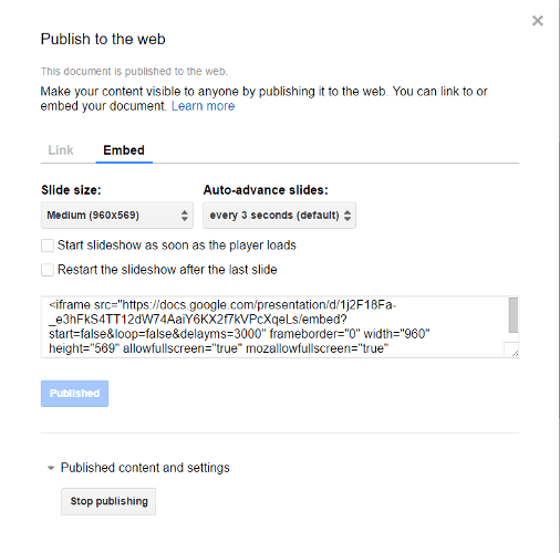 صورة لـ 5 نصائح وحيل لـ “العروض التقديمية من Google” التي تحتاج إلى تجربتها لمساعدتك للبدء | google-slides-tips-embed-website-DzTechs