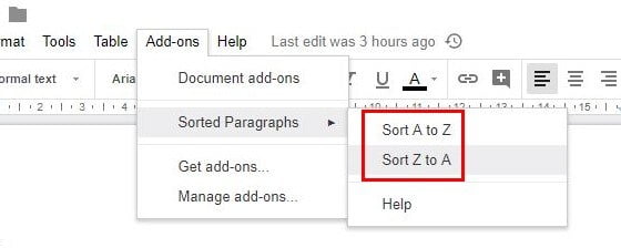 صورة لـ كيف يُمكنك ترتيب مستنداتك أبجديًا في “مستندات Google” و”جداول بيانات Google” | Google-AZ-DzTechs