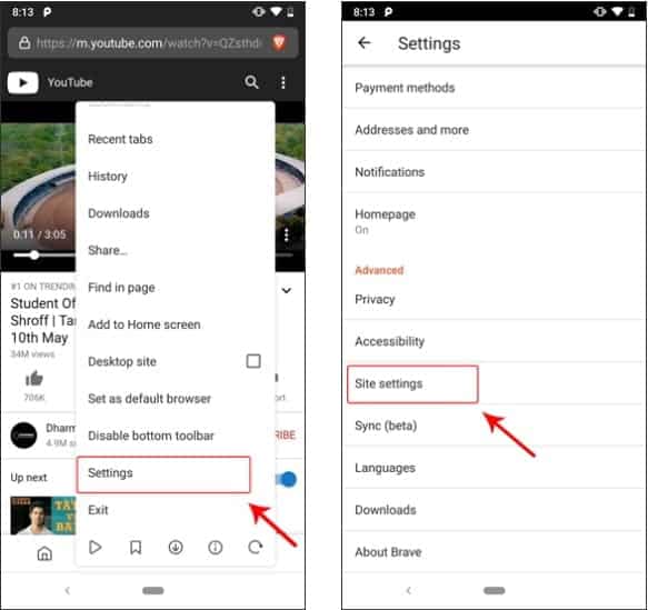 صورة لـ كيفية تشغيل مقاطع فيديو YouTube في الخلفية على Android / iOS | brave-min