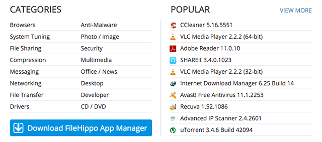 صورة لـ أفضل مواقع الويب الآمنة لتنزيل برامج Windows بشكل مجاني | free-software-downloads-filehippo-min