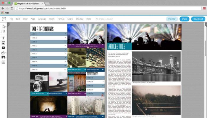 صورة لـ أفضل بدائل Adobe InDesign المجانية | indesign-alternatives-Lucidpress-DzTechs