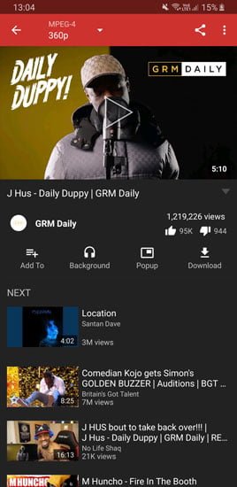 صورة لـ كيفية تشغيل مقاطع فيديو YouTube في الخلفية على Android / iOS | new-pipe-min