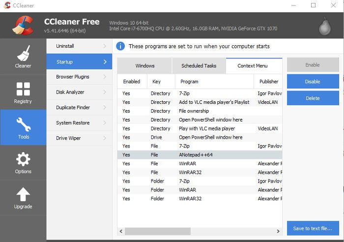 صورة لـ كيفية إصلاح خيار “فتح باستخدام” لا يعمل في الويندوز 10 | open-with-not-working-windows-10-ccleaner-DzTechs