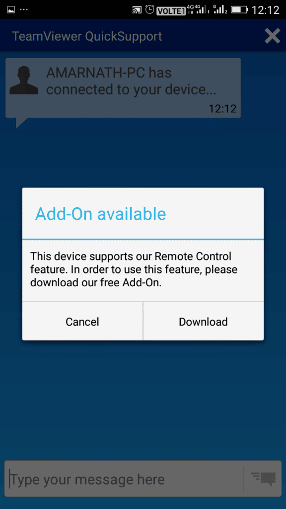 صورة لـ كيف تتحكم في جهازك الأندرويد من جهاز الكمبيوتر الخاص بك | Quick-Support-5--576x1024-DzTechs