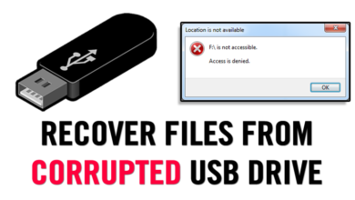 صورة لـ كيفة استعادة الملفات والبيانات من القرص الصلب USB التالف | USB