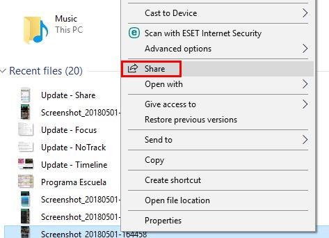 صورة لـ تحديث ويندوز 10 أبريل 2018: ميزات جديدة وكيفية استخدامها | Update-OptionShare-DzTechs