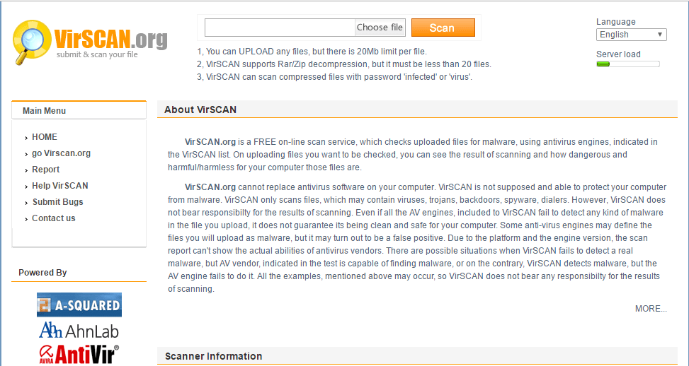 صورة لـ كيفية فحص الملفات و الروابط دون أي برامج مكافحة فيروسات مثبتة | VirScan-DzTechs