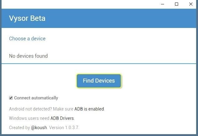صورة لـ كيف تتحكم في جهازك الأندرويد من جهاز الكمبيوتر الخاص بك | Vysor-5-DzTechs