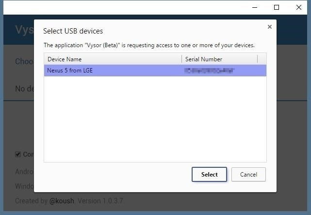 صورة لـ كيف تتحكم في جهازك الأندرويد من جهاز الكمبيوتر الخاص بك | Vysor-6-DzTechs