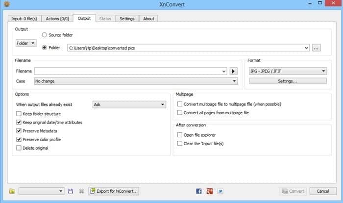 صورة لـ كيفية تحويل صور PNG إلى JPEG-JPG دون فقدان الجودة | Xnconvert-2-DzTechs